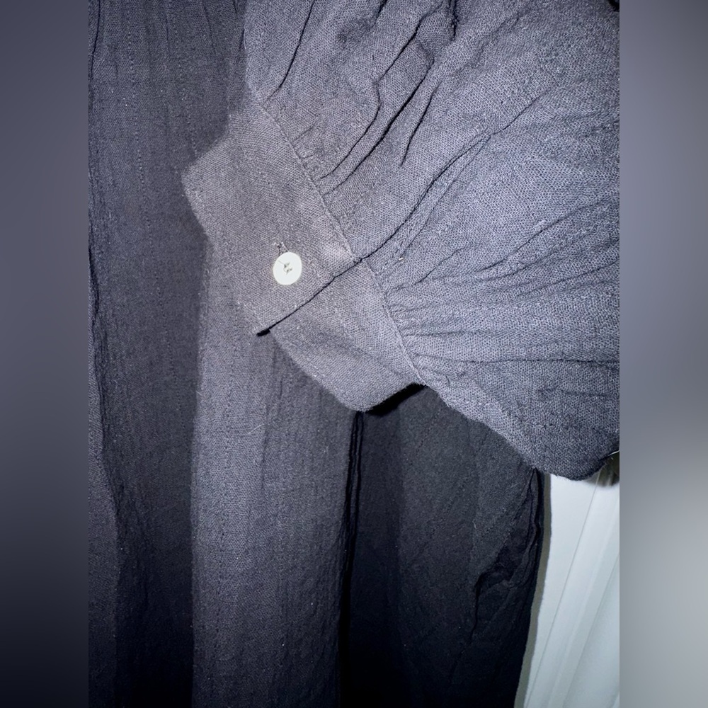Pomander Place Black Gauze Millie Dress Womens Sz Small 100% Cotton - Picture 7 of 13